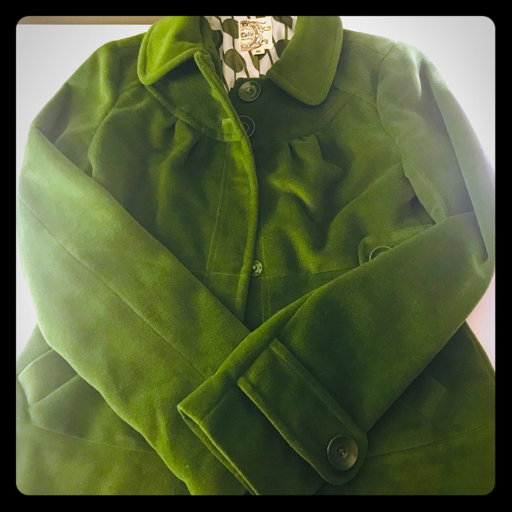 Tulle Green Coat